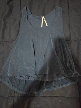 Anthropologie Layered Navy Blue Sleeveless Tank
